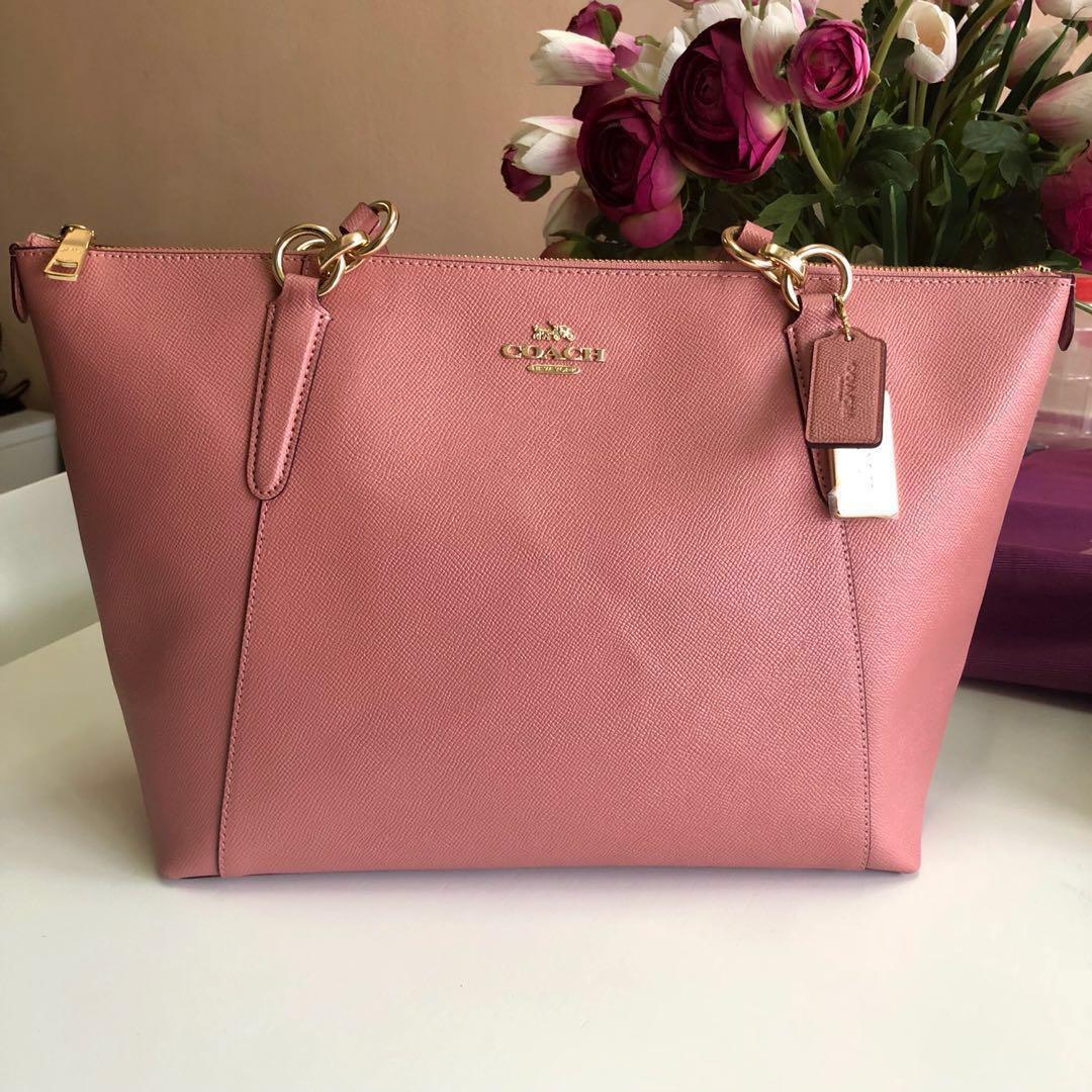 Coach ava tote pink cheap
