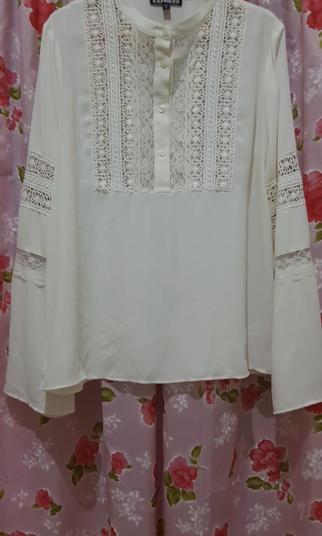 Express Sheer Top For Sale Women S Fashion Clothes Tops On Carousell