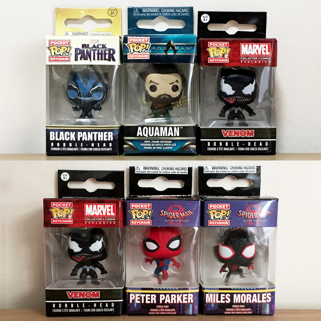 peter parker funko pop keychain