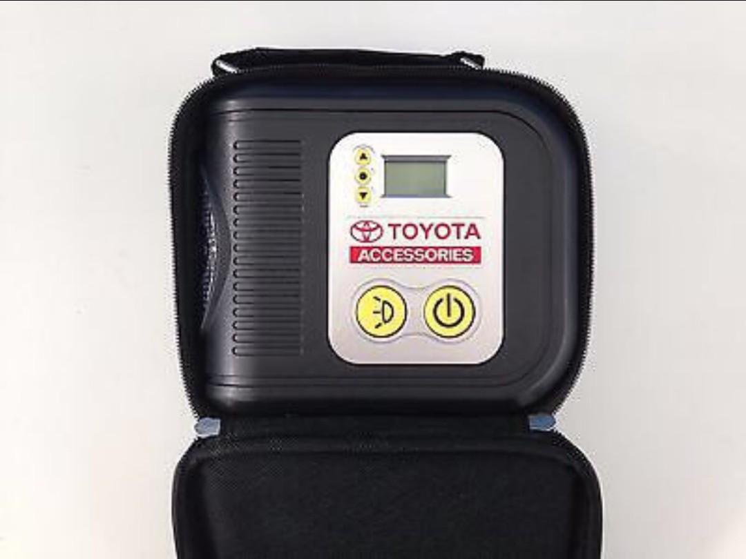Brandnew Genuine Toyota Portable Tire Air Compressor, Car Parts & Accessories on Carousell