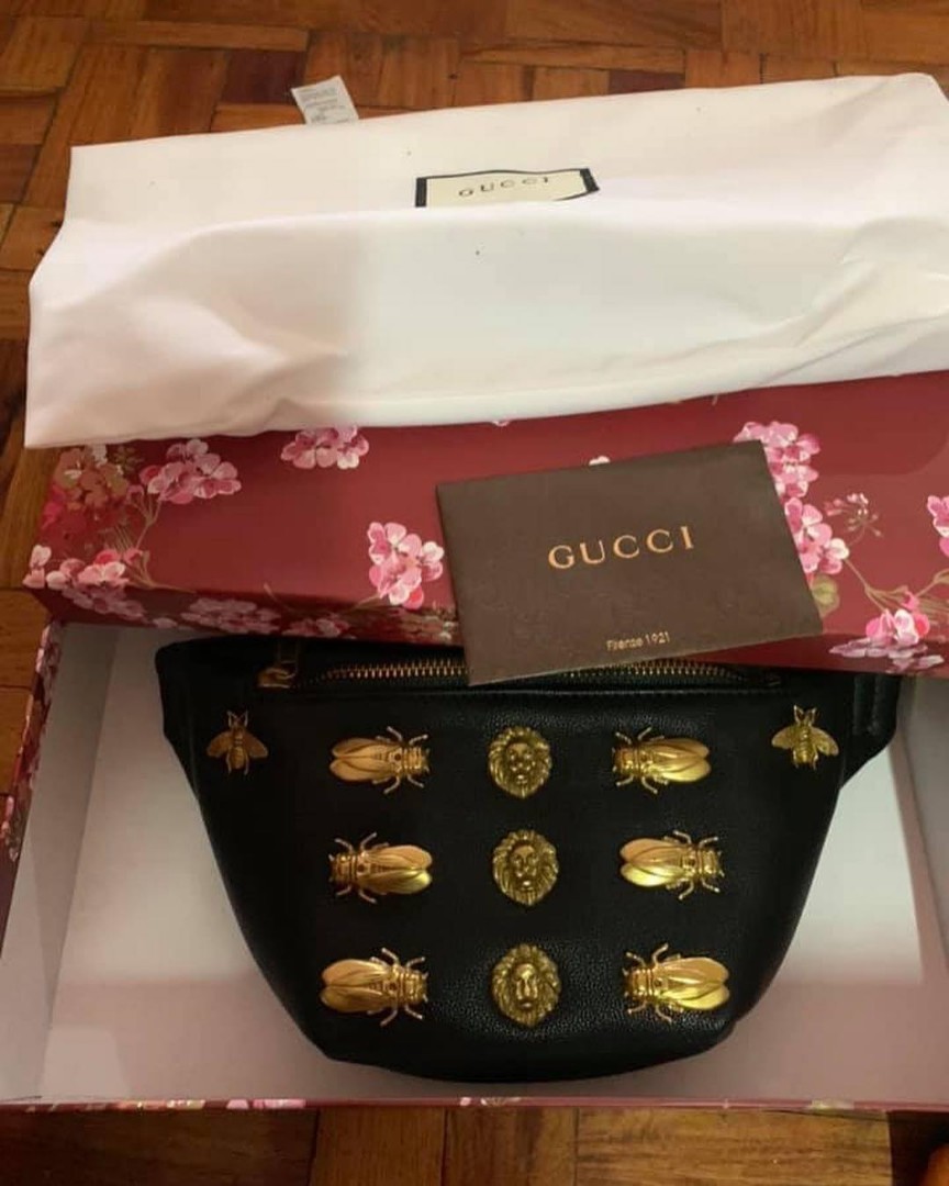 gucci animal stud belt