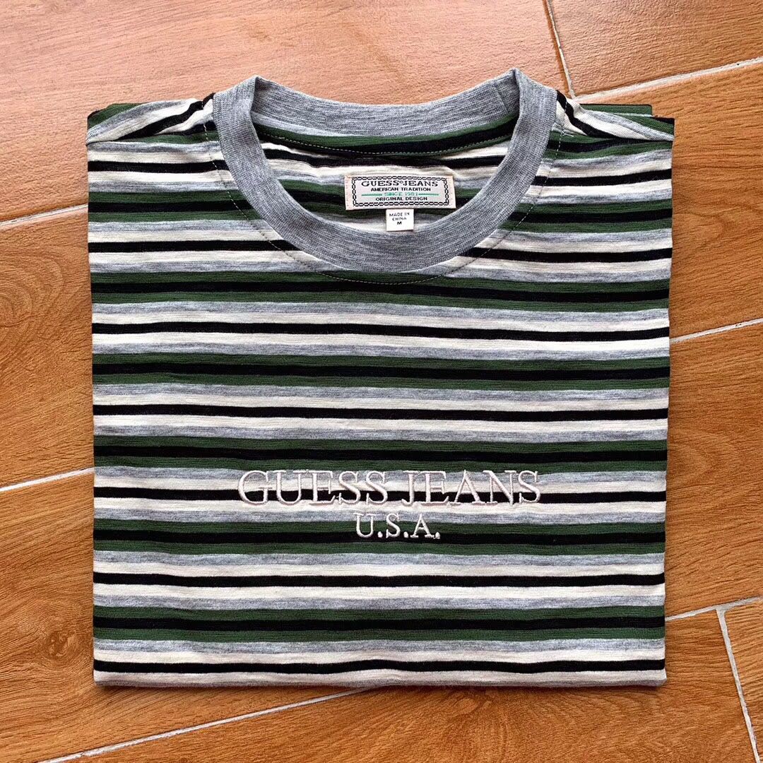 Guess Jeans Usa 1981 Capsule Striped T Shirt Pemerintah Kota Ambon - stripped guess t shirt roblox