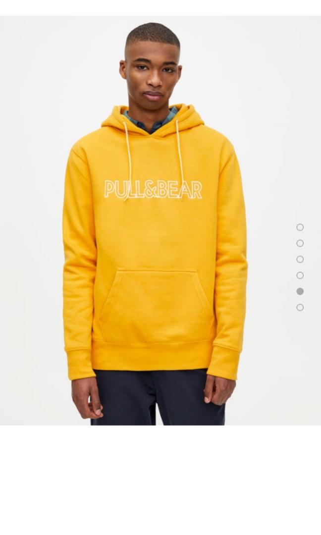 Hoodie pull and bear kuning new arrivals