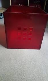 Ikea Lekman Expedit Kallax Insert Red Box Transparent Furniture Shelves Drawers On Carousell