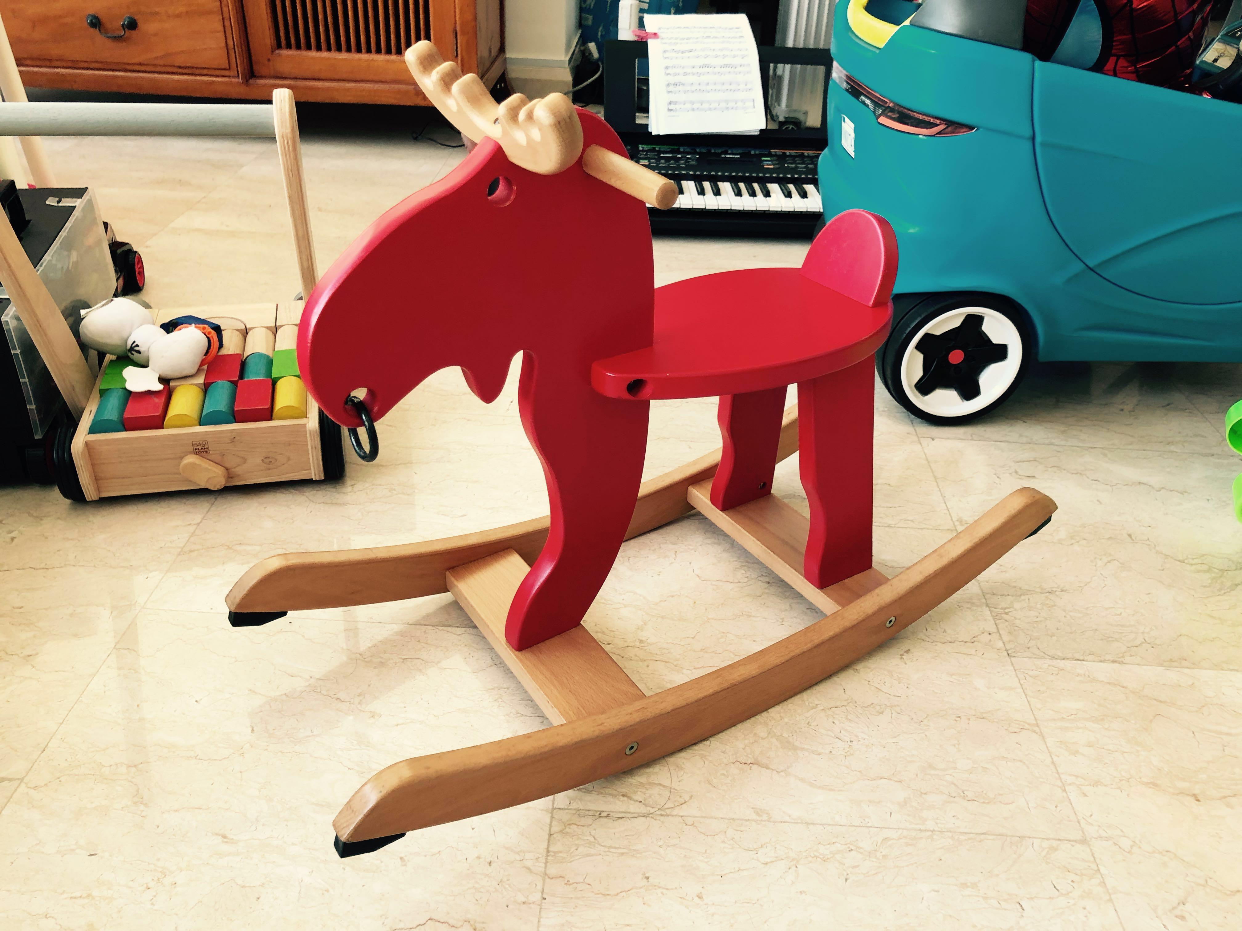 IKEA rocking moose, Babies & Kids, Baby Nursery & Kids Furniture, Kids ...