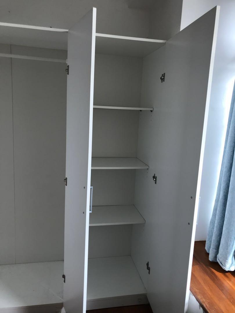 Ikea Wardrobe 3 Door Furniture Shelves Drawers On Carousell