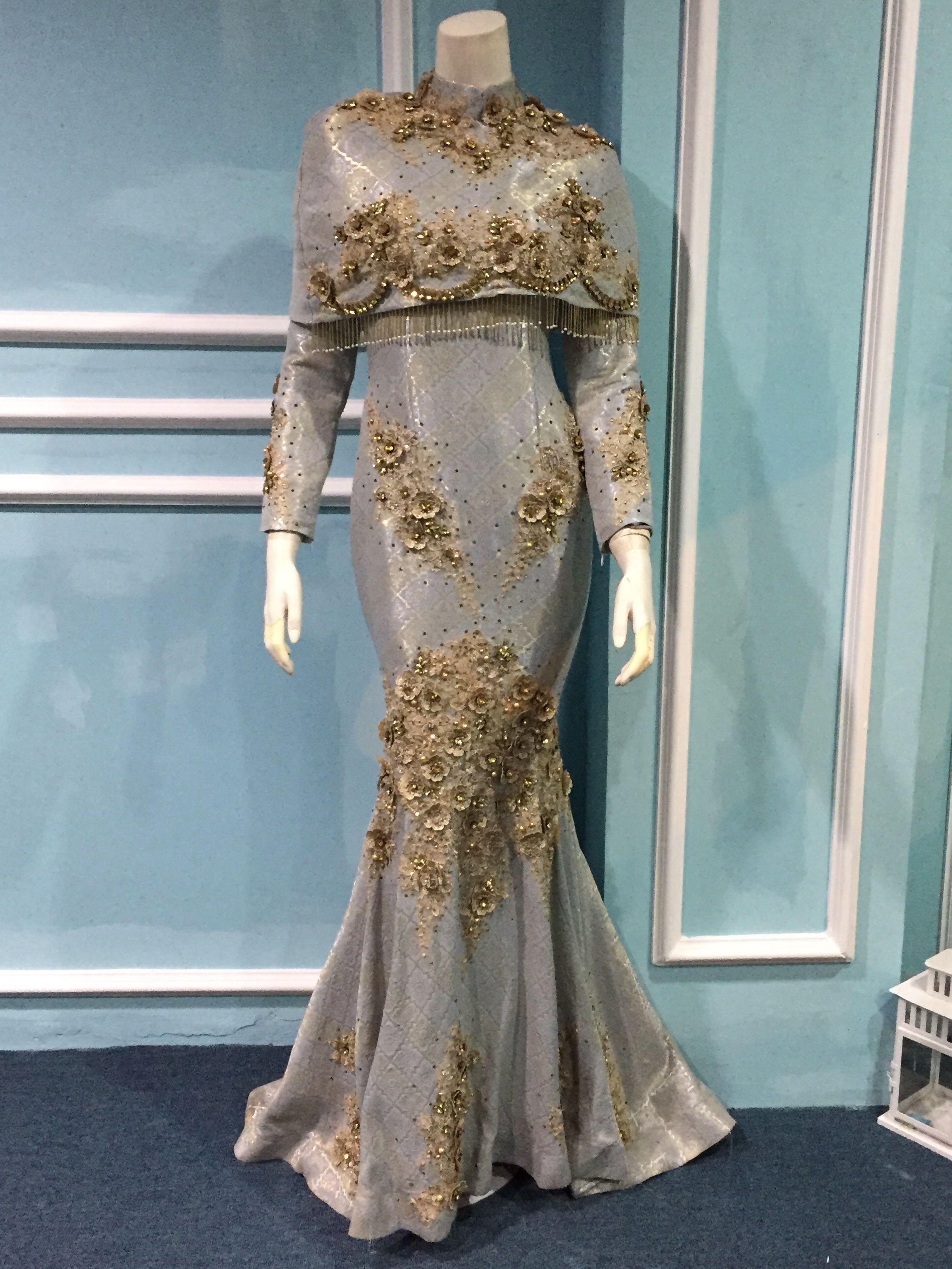 Songket dress top