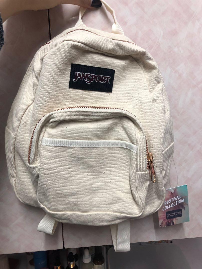 Jansport Mini Rose Gold Backpack Carousell
