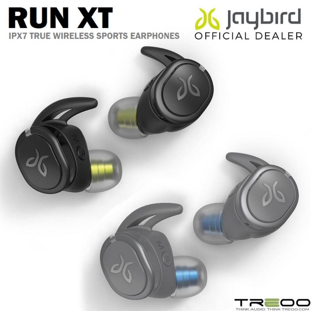 Discontinued Jaybird RUN XT IPX7 Waterproof True Wireless Bluetooth Sports Earphones with Mic Audio Earphones on Carousell