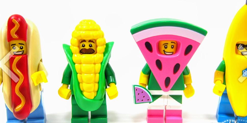 Lego food minifigures on sale