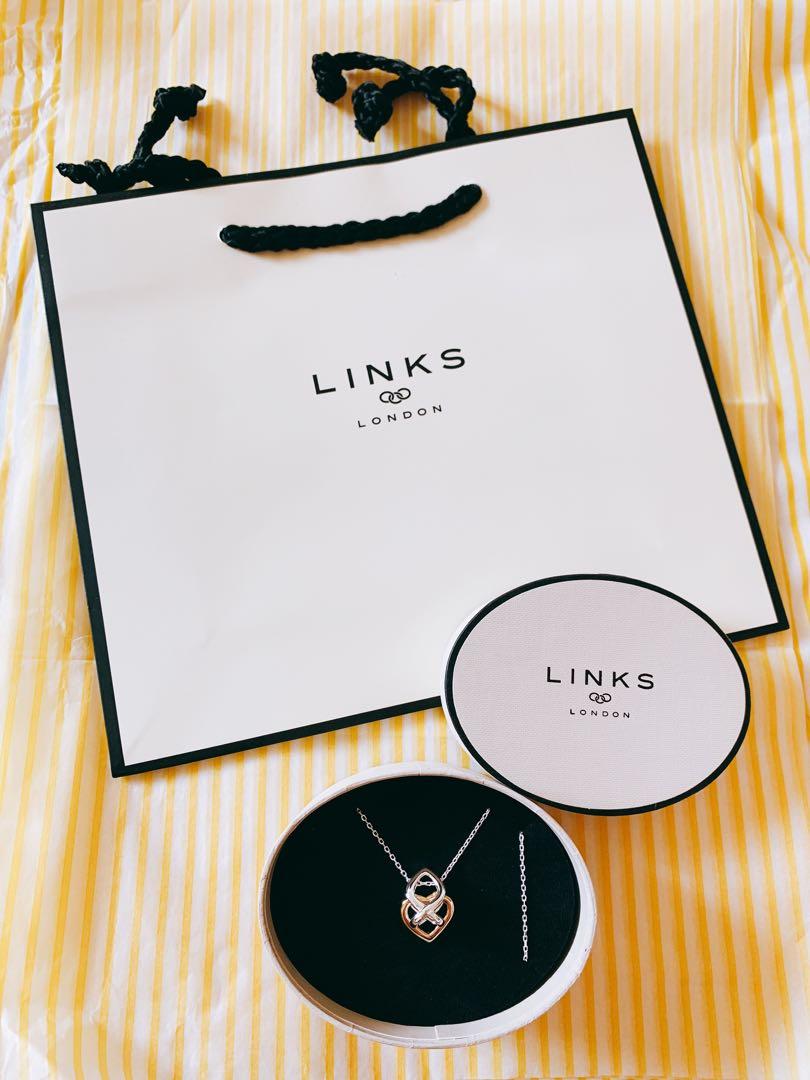 Links of London Infinite Love Silver 18ct Gold Vermeil Necklace