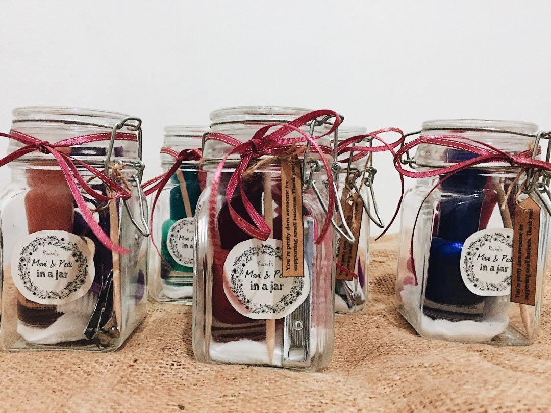 Mani &amp; Pedi in a Jar, Hobbies &amp; Toys, Stationary &amp; Craft, Handmade ...