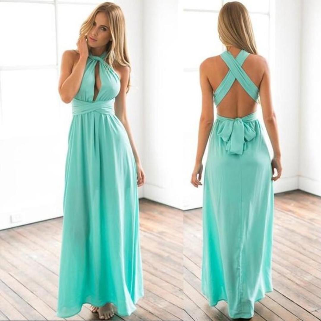 mint green multiway bridesmaid dress