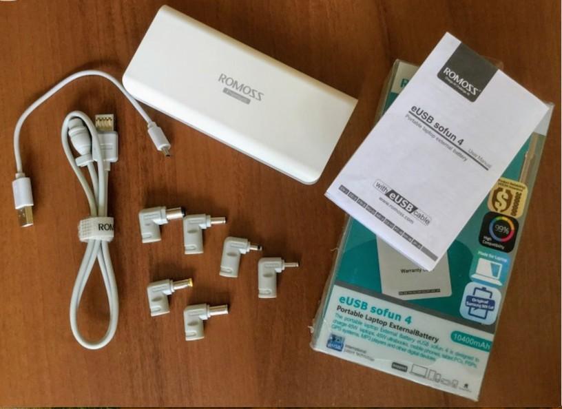 NEW Romoss Laptop Powerbanks (Category: Laptops & Notebooks) located in Manila. Submitted by samdl2018 (Listing ID 212861896, Image 2). Description: Capacity: 10400mAh (approx. 3-4 full charges for mobile phones, 1 full charge for laptops) Perfectly charge laptops up to 45W, tablets, mobile phones, etc. Built-in Samsung cells, longer battery life Stunning sync charge Fast charge and self-charge Power conversion rate up to 90% Emergency LED torch 