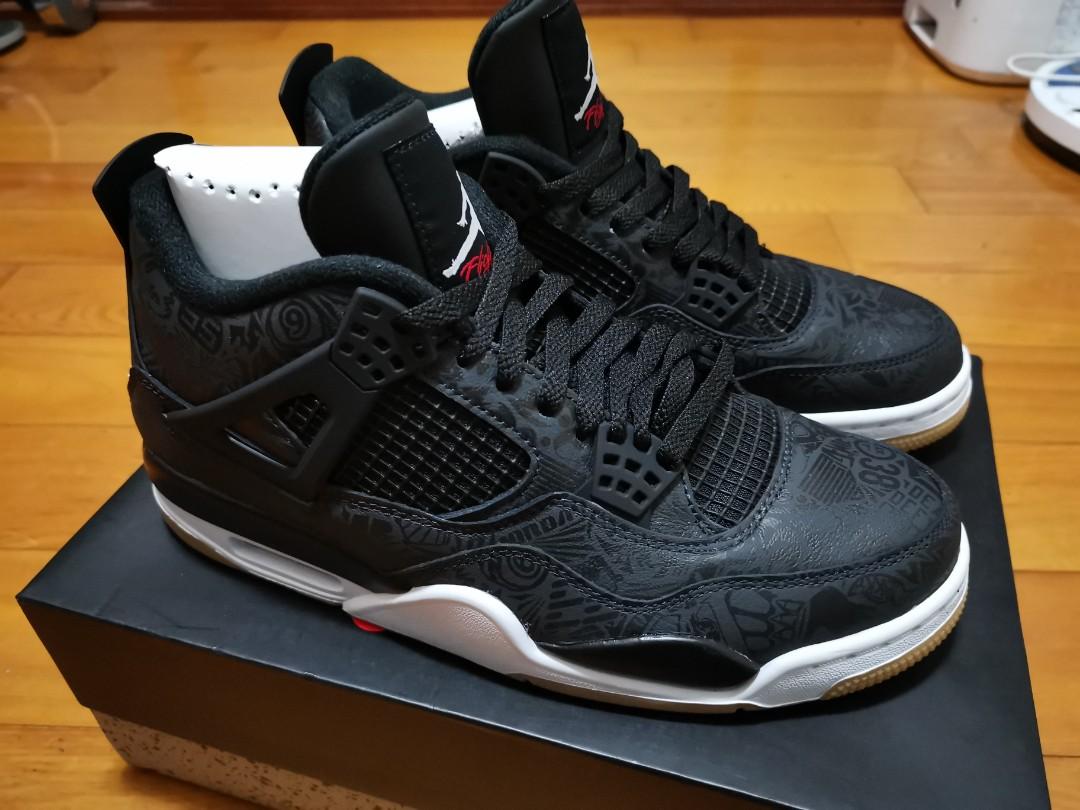 Nike Air Jordan 4 Retro SE Black Laser US9.5 å¬å¸è²¨ CI1184001 30th åä»£ 30é±å¹´, éåä¼é, éåéå¨æè½æè³£