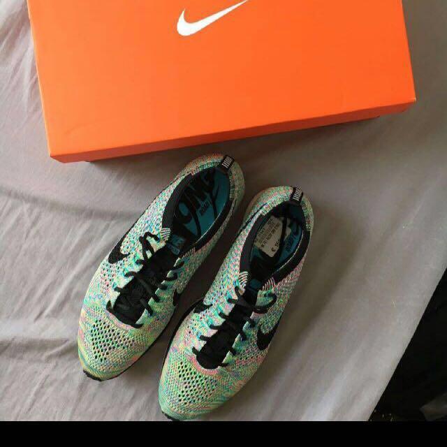 Nike Flyknit racer multicolor V2 Men s Fashion Footwear Sneakers on Carousell
