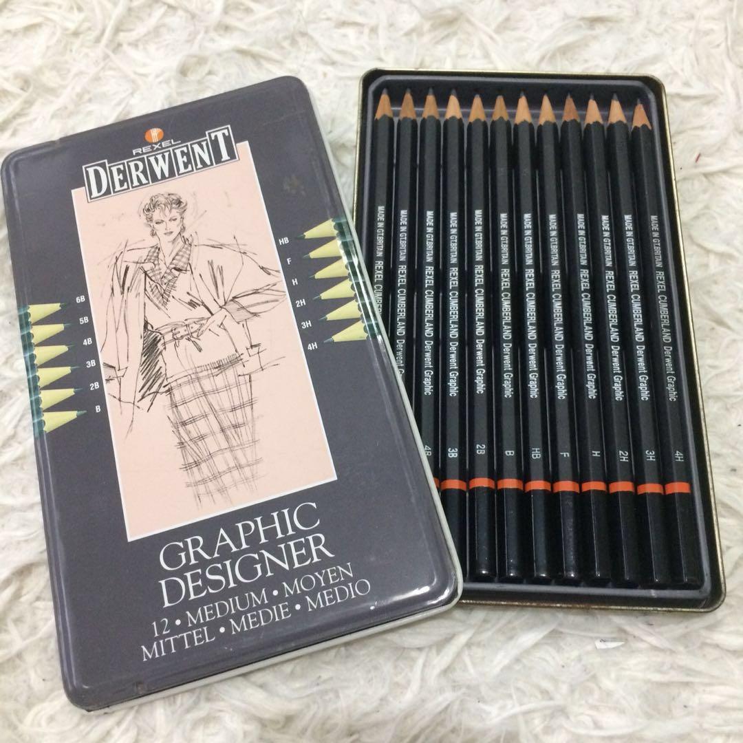 Preloved Derwent Graphic Designer Pencils 12pcs Design Craft
