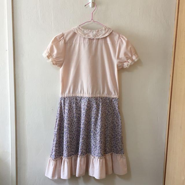 Sale Asos Pink Babydoll Drawstring Floral Dress With Embroidered