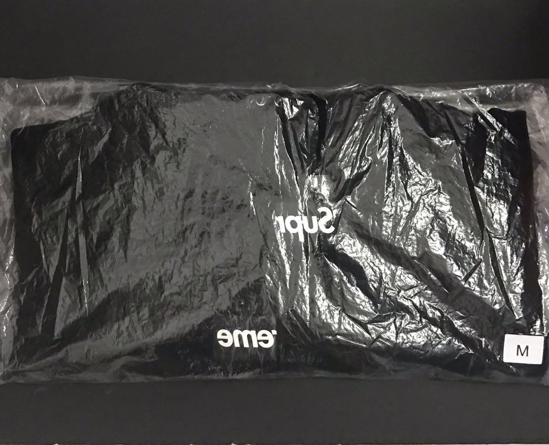 supreme cdg black hoodie