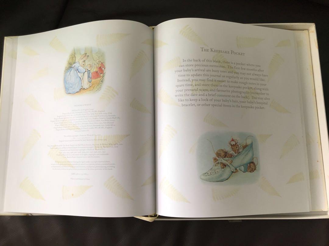 peter rabbit baby book my first year