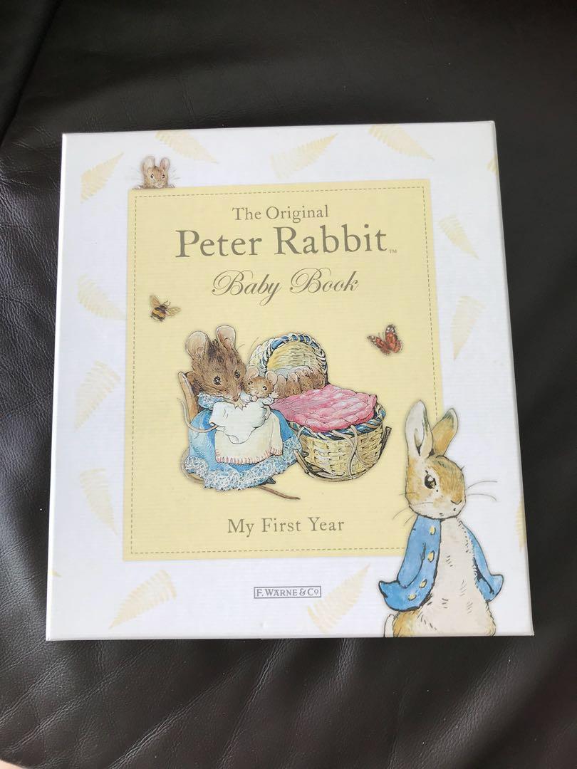 peter rabbit baby book my first year