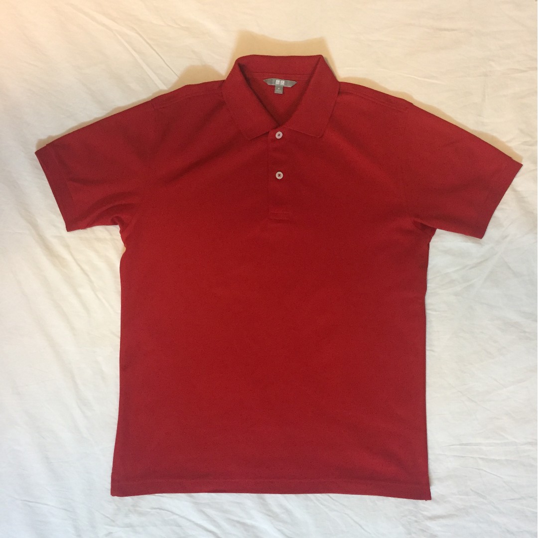 Uniqlo red polo shirt clearance