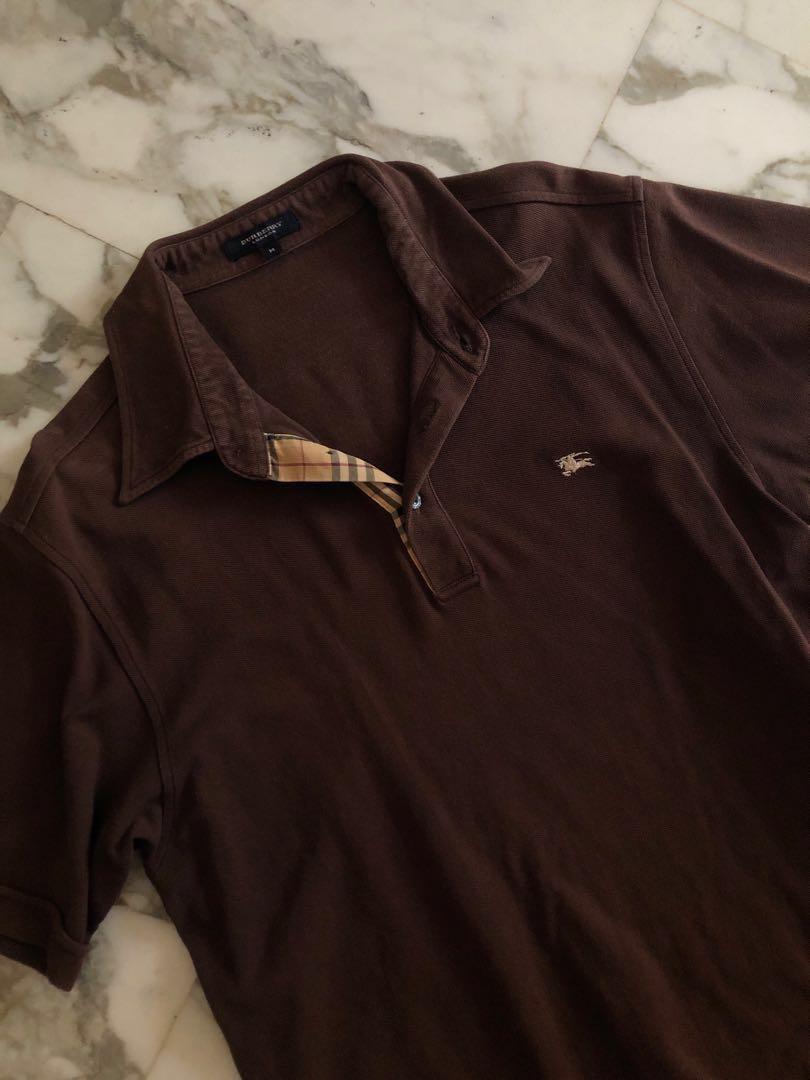 Vintage authentic brown Burberry polo 