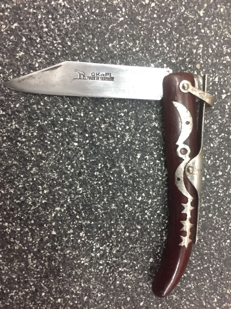 Vintage German Pocket Knife, Hobbies & Toys, Stationery & Craft, Art