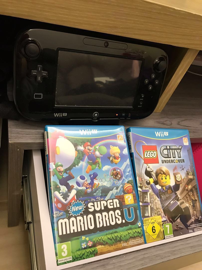 Wiiu主機歐版英版wii U連兩games 遊戲機 遊戲機器材 Carousell