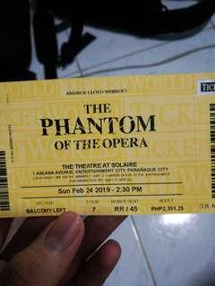 Balcony Phantom of the Opera Tickets