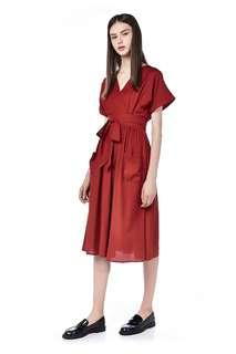 TEM Red Midi Dress