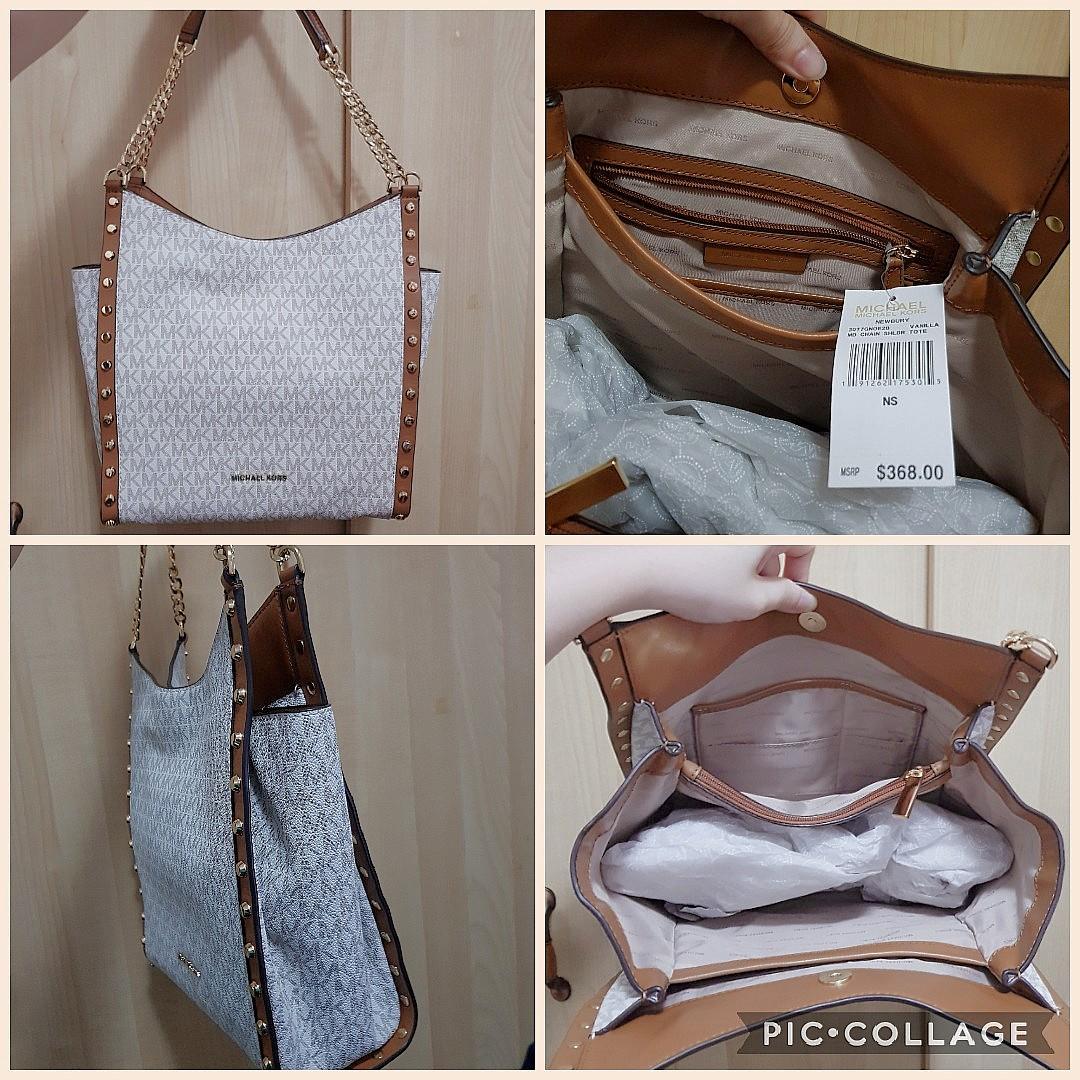 Michael kors newbury chain tote top