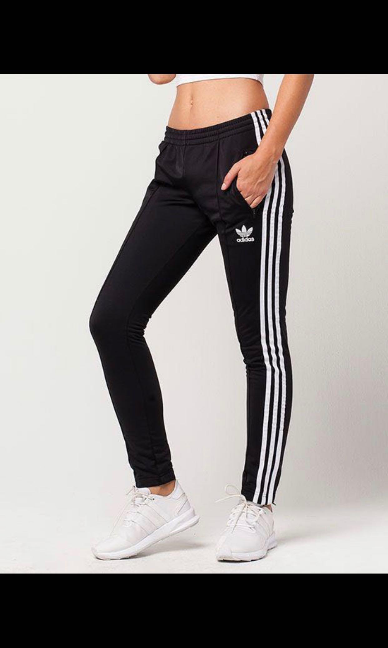 adidas track pants with zipper