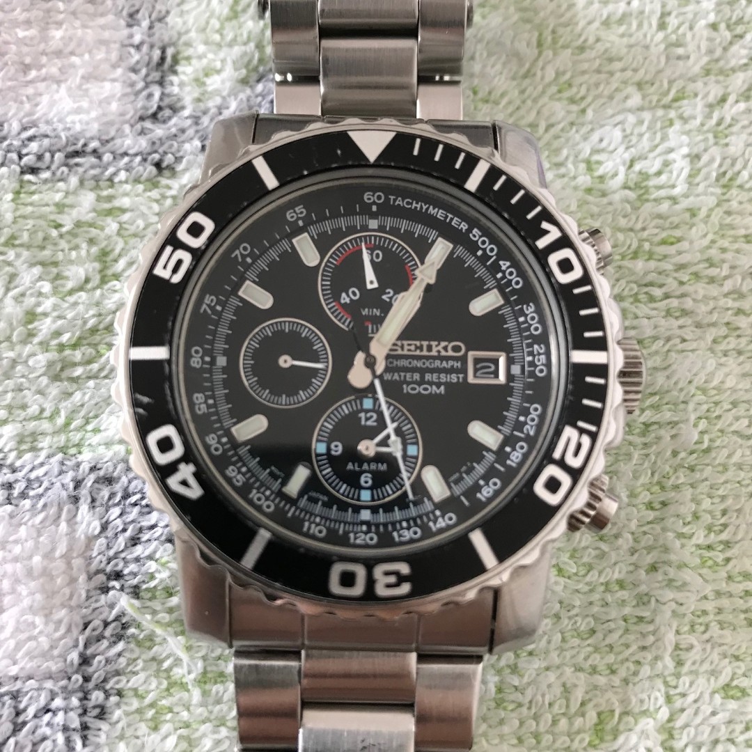 中古Seiko Daytona SNA225, 名牌, 手錶- Carousell