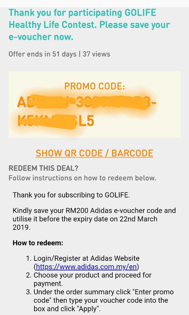 Adidas promo code february 2019 sale