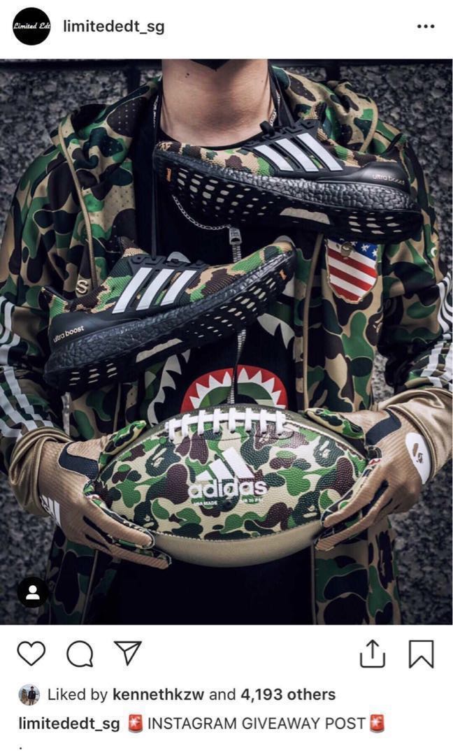 Bape football hot sale hoodie