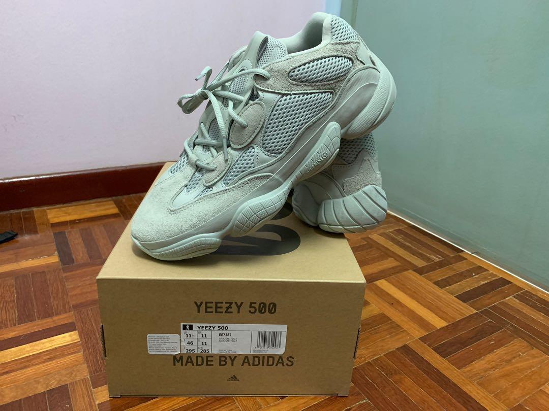 Yeezy 500 salt size best sale