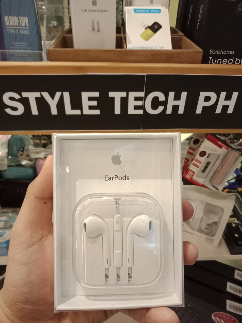 Apple earpods guaranteed authentic with serial code and cable marks