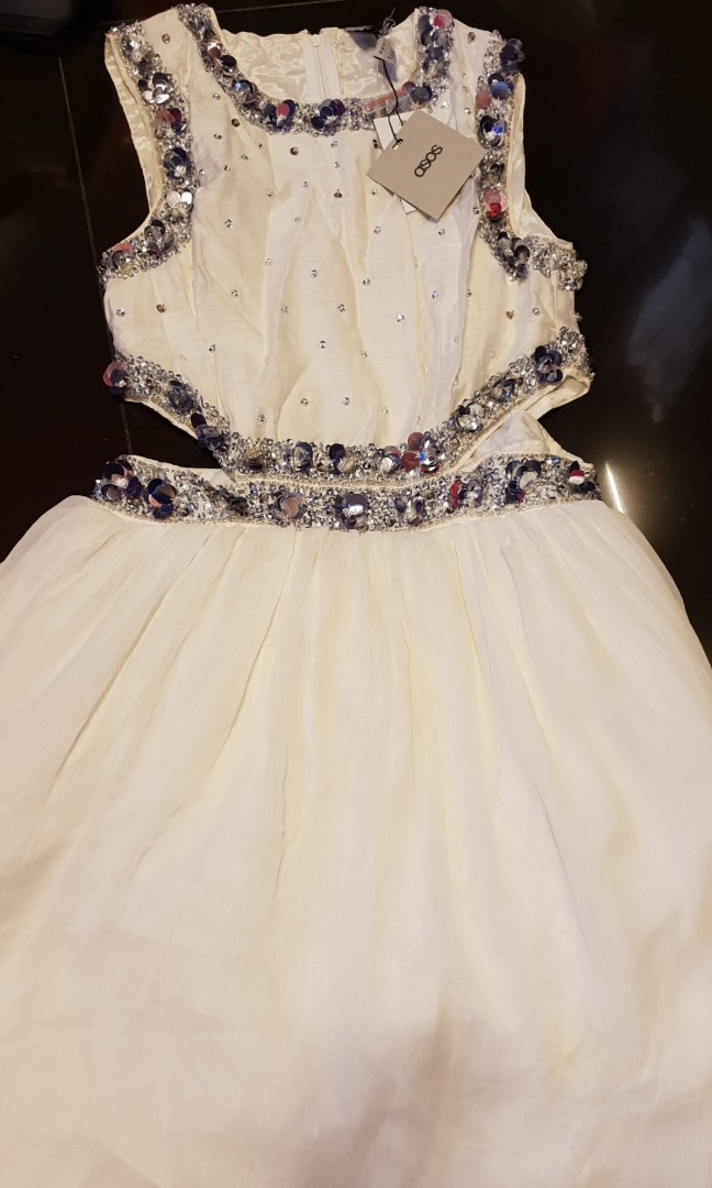 asos white cocktail dress