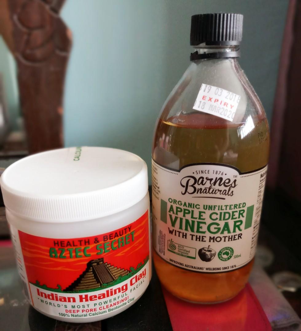 Aztec Clay Mask and Apple Cider Vinegar, Health & Nutrition, Health
