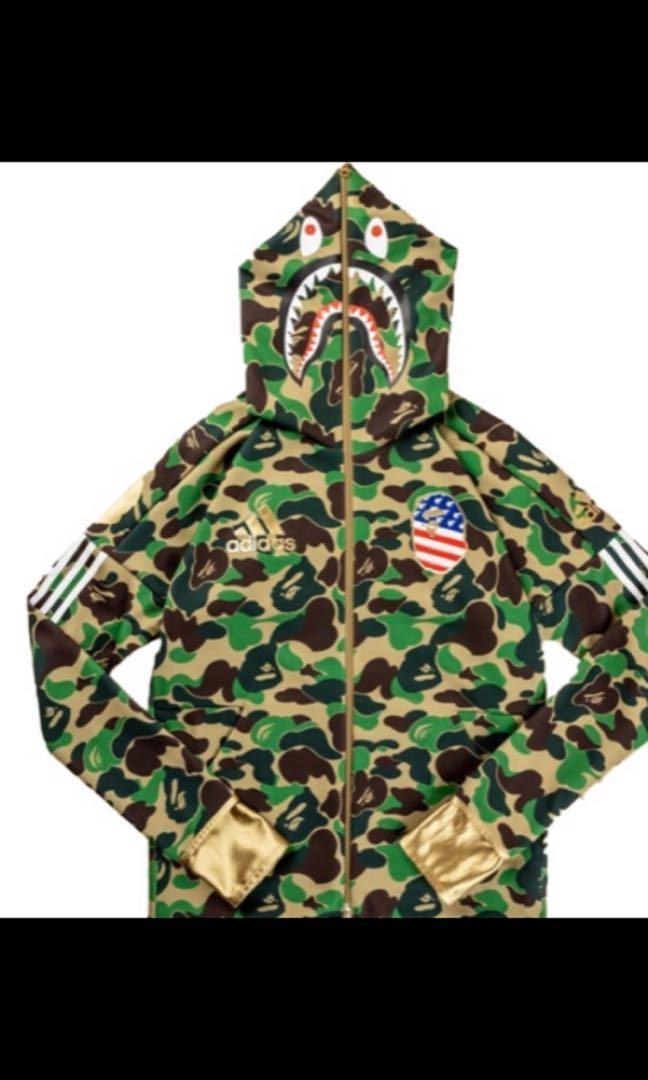 bape x adidas sb shark hoodie