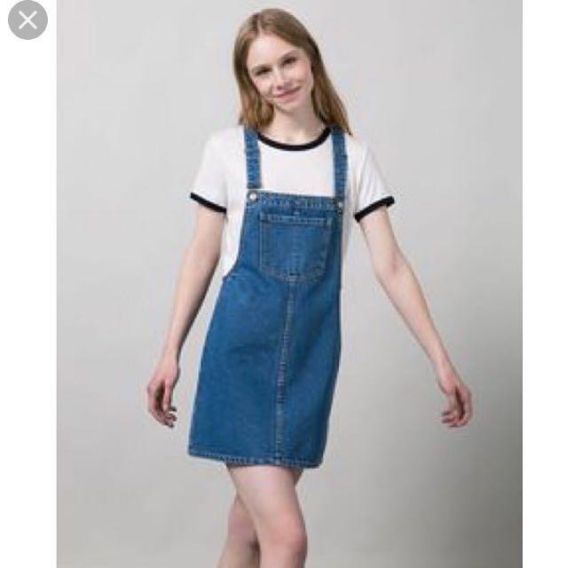 bershka denim jumpsuit