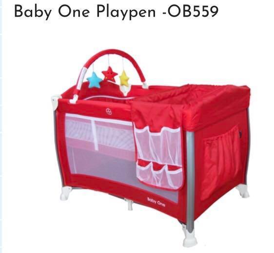 BNIB BabyOne Playpen red