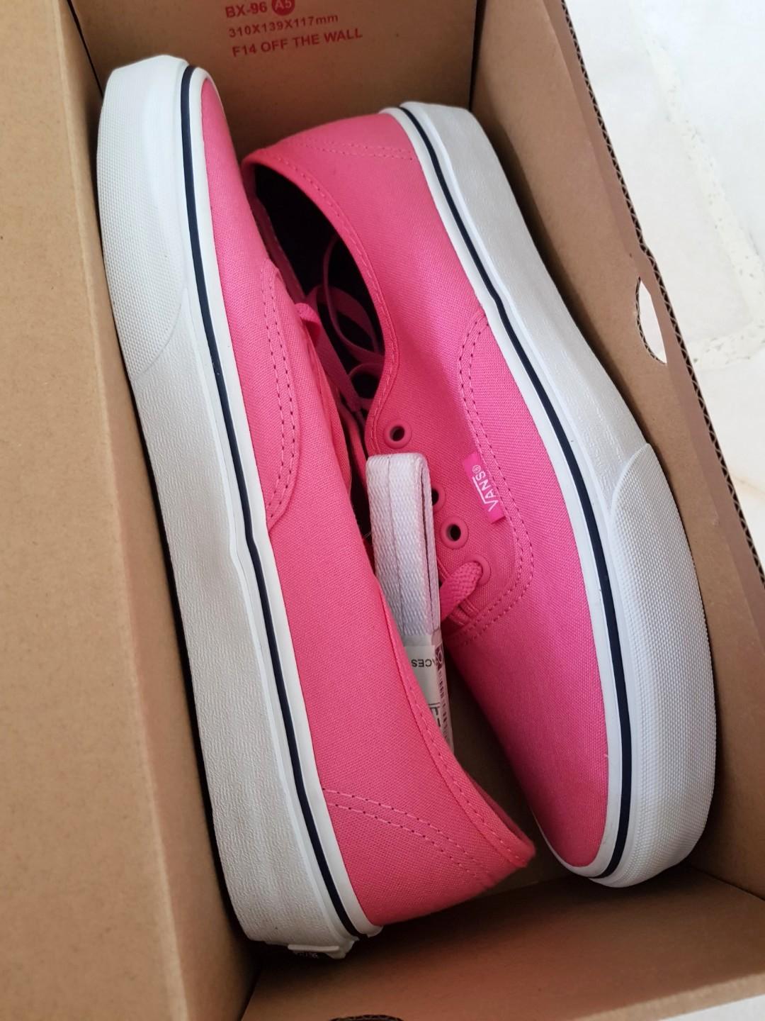 BNIB Vans Hot Pink Sneakers, Women's 
