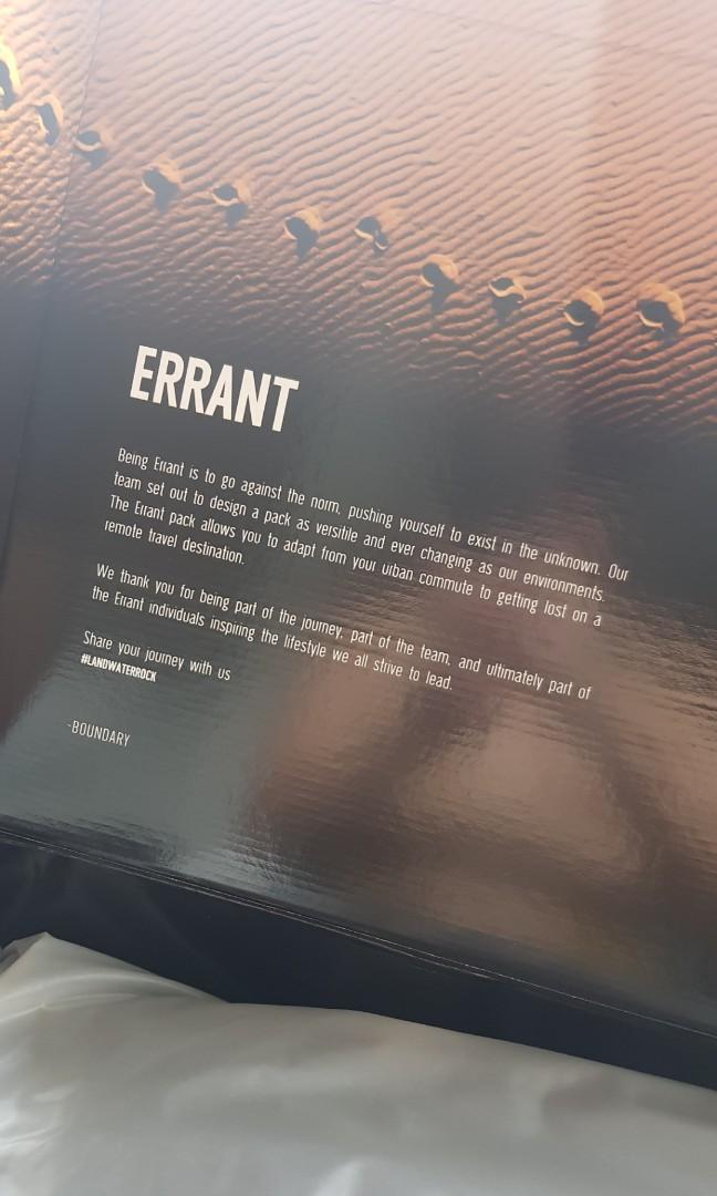 Boundary Supply Errant NEW Kickstarter Campaign 130 Men s