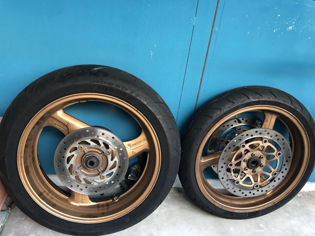 Cb400sf Rim CB400SF Rims, Motorcycles, Motorcycle Apparel on Carousell
