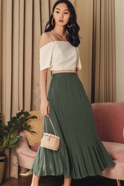 Cerise maxi skirt clearance