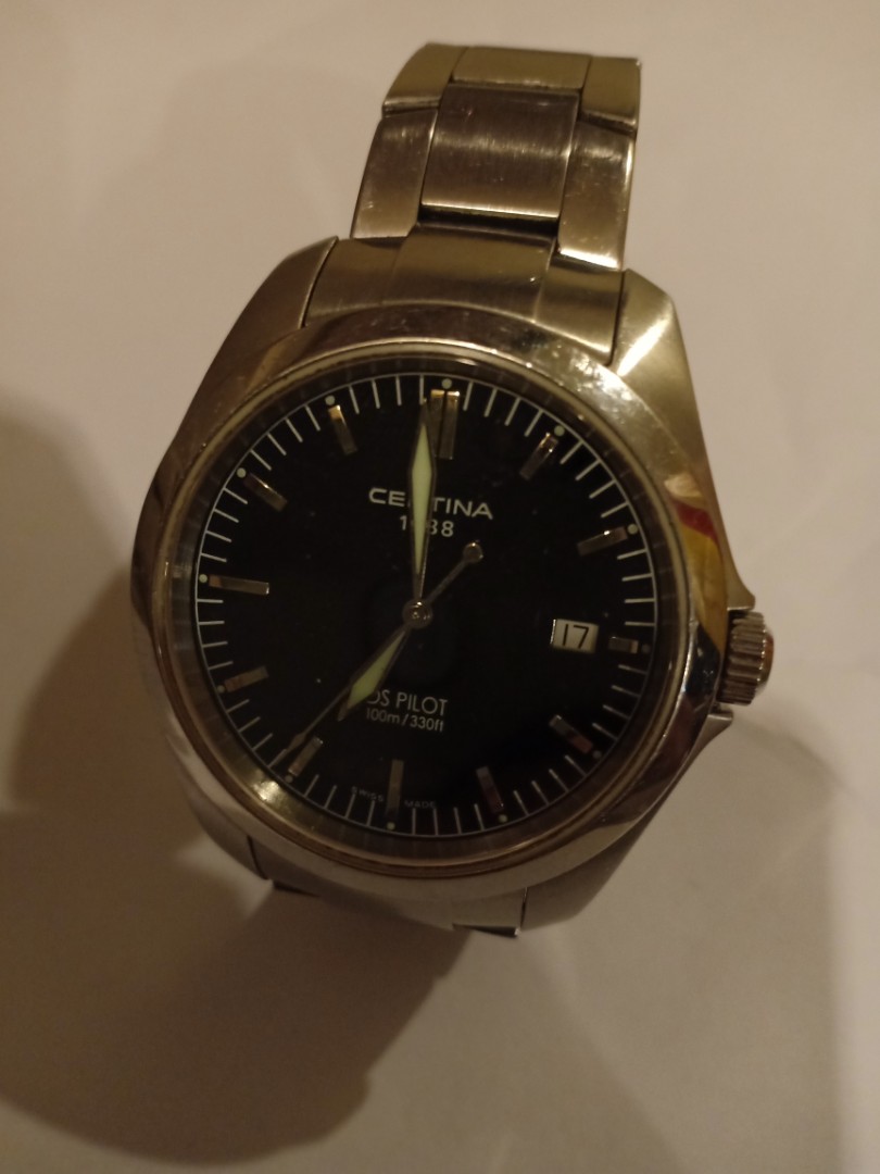 Certina Ds Pilot Quartz Fesyen Pria Jam Tangan Di Carousell