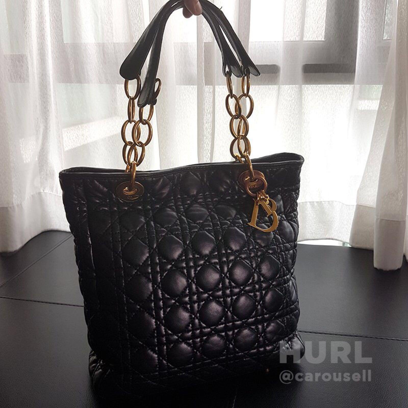 Lady dior lambskin tote bag price hot sale