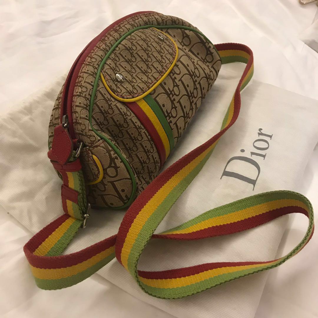 Christian Dior Rasta Saddle Bag